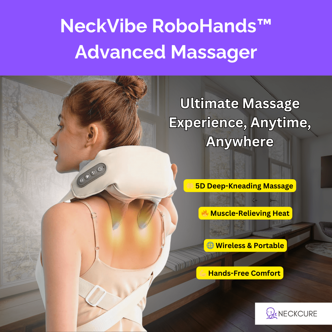 NeckVibe RoboHands™: Advanced Massager - NeckCure