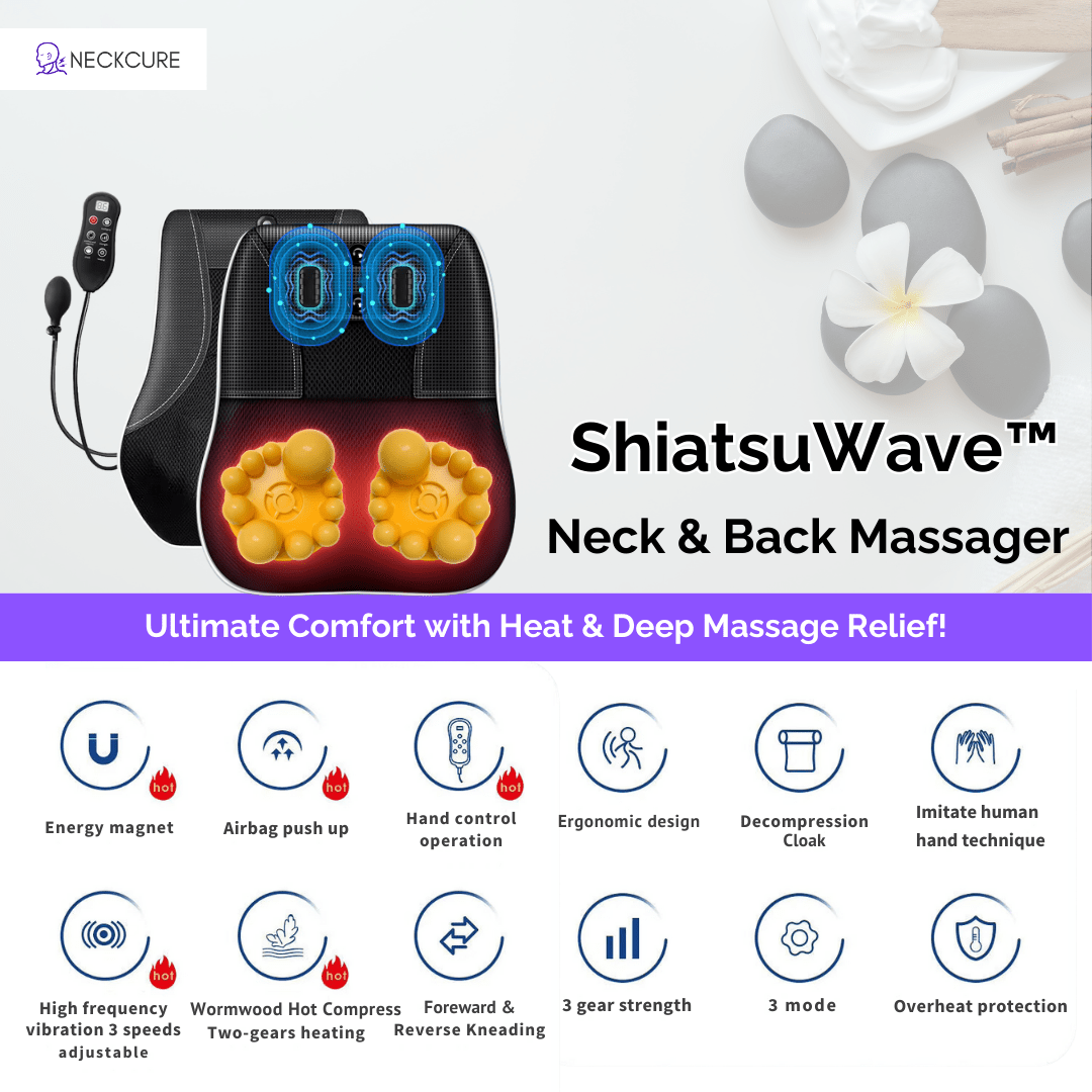 ShiatsuWave™ - Neck & Back Massager - NeckCure